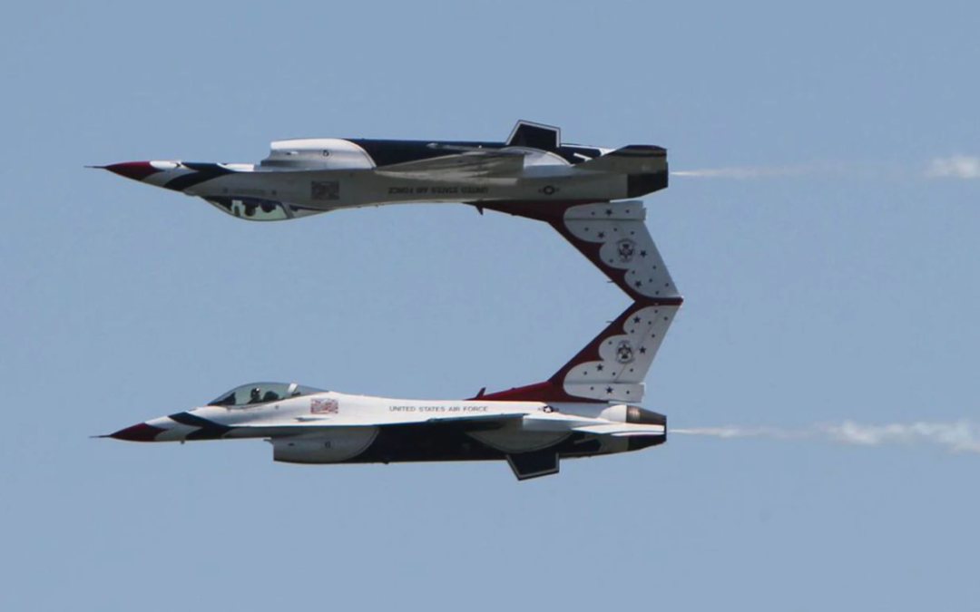 Blue Angels-Thunderbirds flyover: Philadelphia, New Jersey, and New York